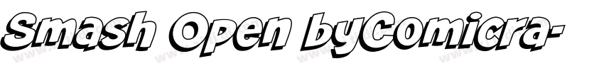 Smash Open byComicra字体转换
